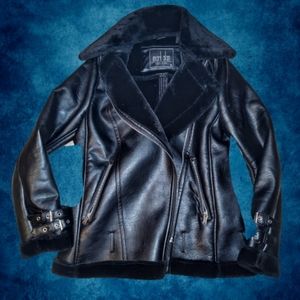 Mark Allen Black Fur Coat